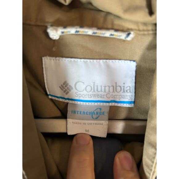 Columbia Jacket Men Full Zip Hood Omni Tech Interchange Shell Coat colour fade M - Picture 8 of 14